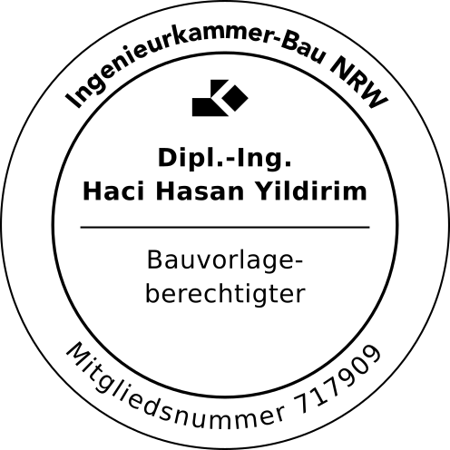 Stempel Bauvorlageberechtigter